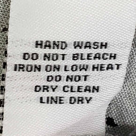 Habitat Button Up Shirt Top Women’s Size Small S White Geometric Pockets - Picture 11 of 12